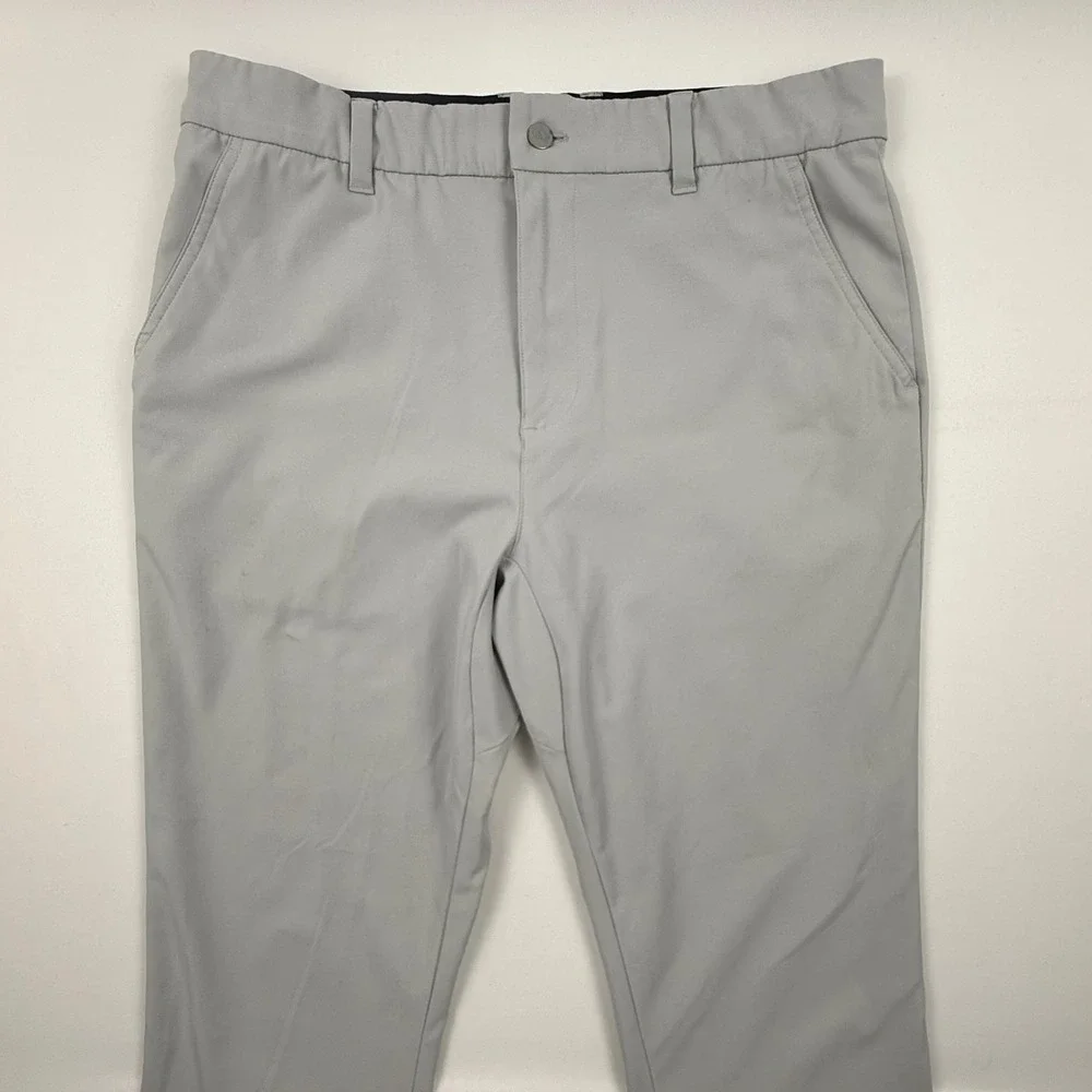 Good Good Fighting For Par Mens Golf Joggers Light Gray 32 Waist Performance